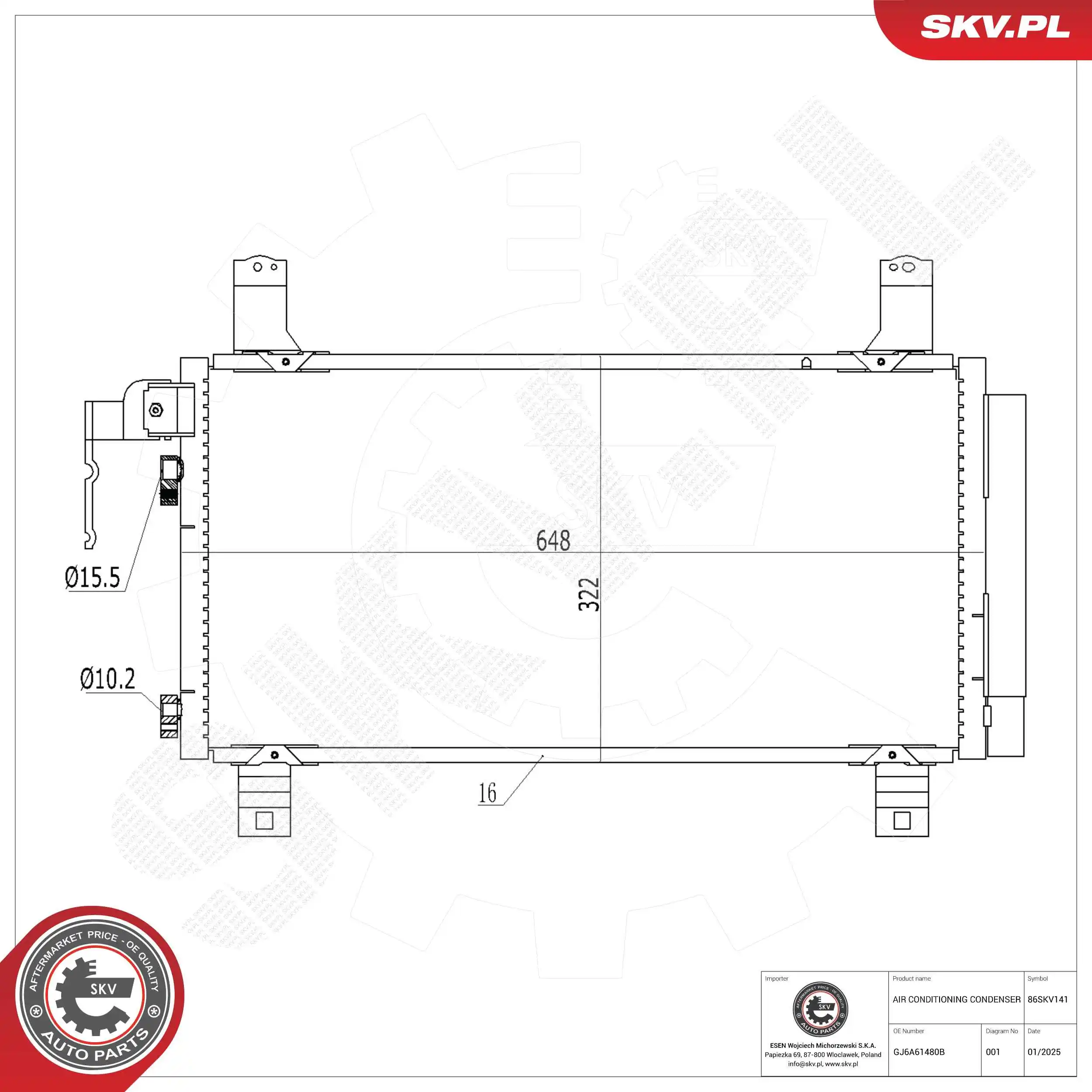 Condenser, air conditioning